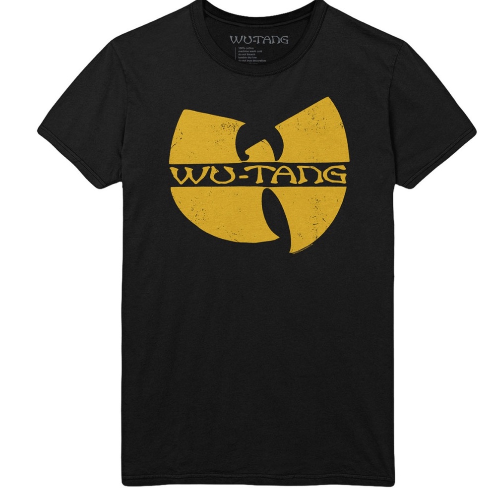 Wu-Tang Clan Black Tee with Yellow Logo